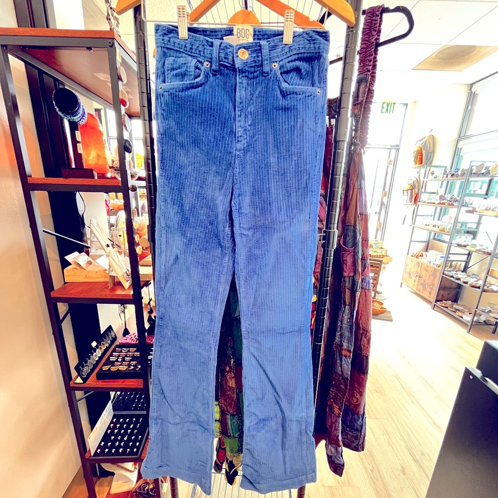 BDG Urban Outfitters Blue Corduroy Flare Pants – Size W27